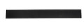 Bedkant formbar L:100 x H12 cm - svart